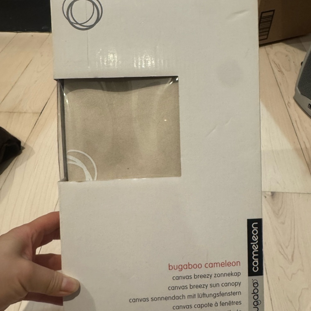 Bugaboo Cameleon Canvas Breezy Sun Canopy - Off White